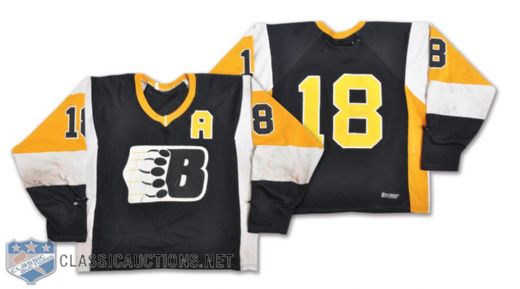 1985-86 WCHL New Westminster Bruins Todd Ewen Game-Worn Jersey