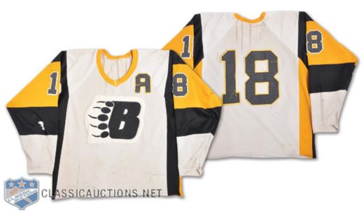 1985-86 WCHL New Westminster Bruins Todd Ewen Game-Worn Jersey