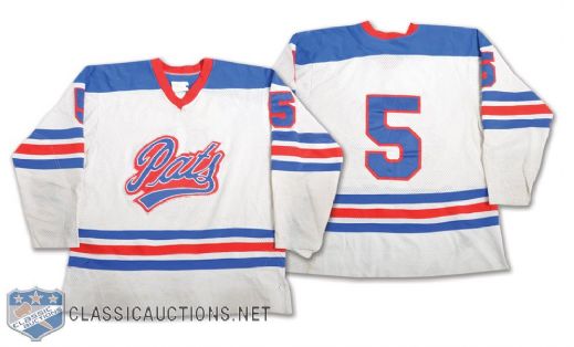 Circa 1970s WHL Regina Pats Game-Worn Jersey - Team Repairs!