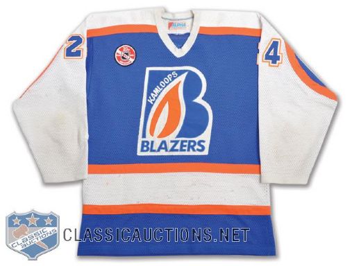 1986-87 WHL Kamloops Blazers Game-Worn Jersey - Team LOA