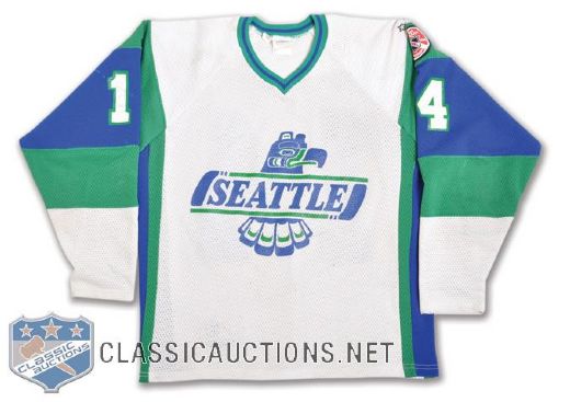 1986-87 WHL Seattle Thunderbirds Game-Worn Jersey