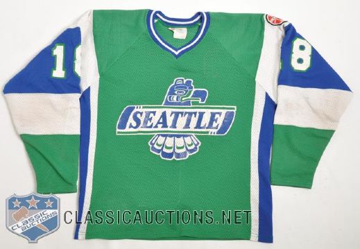 1986-87 WHL Seattle Thunderbirds Game-Worn Jersey