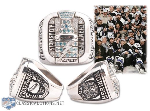 Tampa Bay Lightning 2003-04 Stanley Cup Championship 10K Gold and Diamond Ring