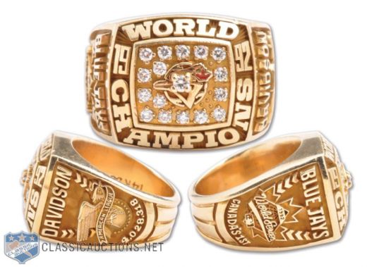 Toronto Blue Jays 1992 World Series Championship 14K Gold and Diamond Ladies Ring