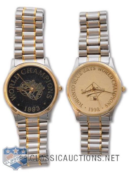 Toronto Blue Jays 1992 and 1993 World Series Champions Tiffany Watches