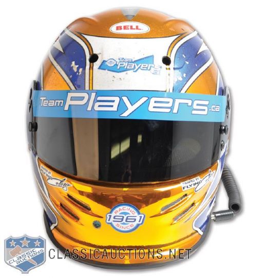 Patrick Carpentiers 2001 CART Players Forsythe Racing Race-Worn Bell Helmet