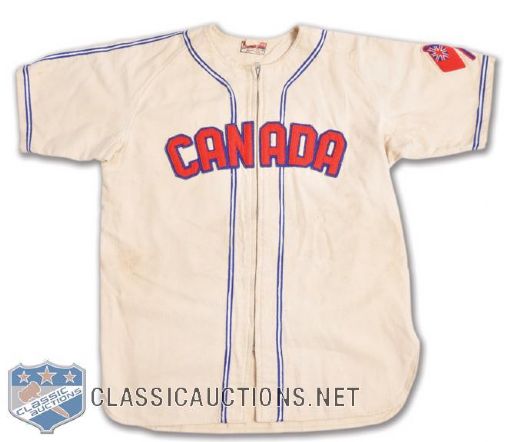 Team Canada 1956 Global World Series Game-Worn Jersey and Pants