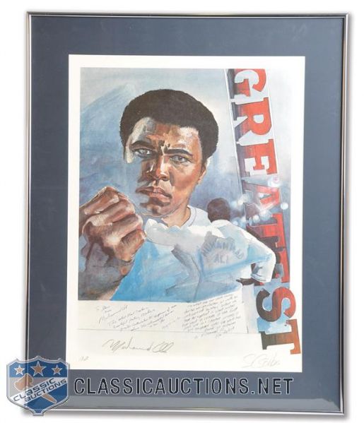 Muhammad Ali "Greatest" Signed Steven Csorba Artist Proof Framed Lithograph (24" x 30")