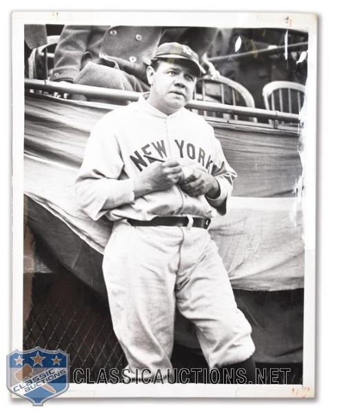 Vintage Babe Ruth New York Yankees Acme Wire Photo