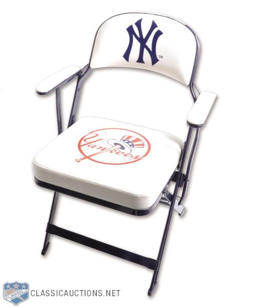 Hideki Matsuis 2008 NY Yankees Clubhouse Chair with Steiner LOA