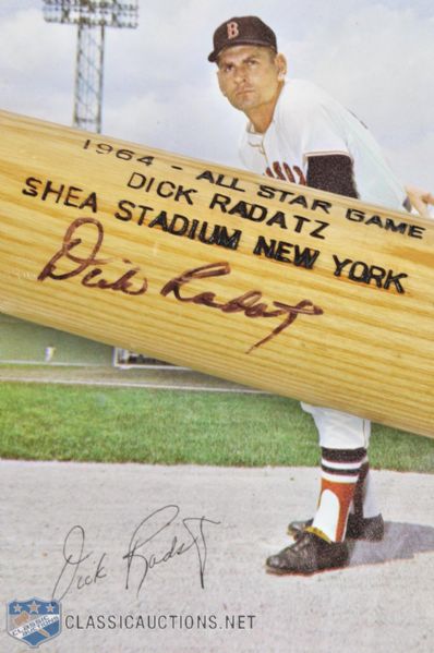 Dick Radatz Signed Commemorative 1964 All-Star Game Louisville Slugger Bat