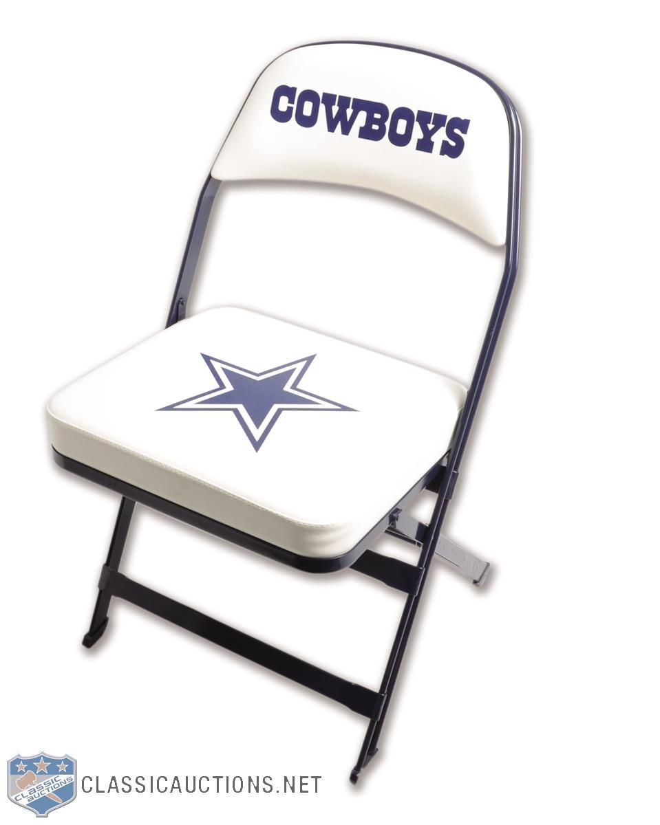 Lot Detail Dallas Cowboys Locker Room Chair with Steiner LOA