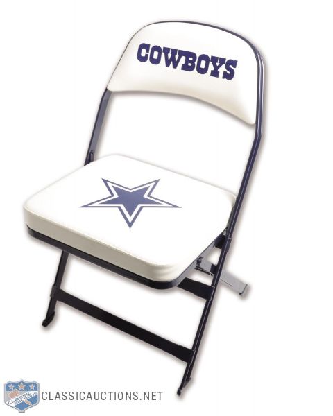 Dallas Cowboys Locker Room Chair with Steiner LOA
