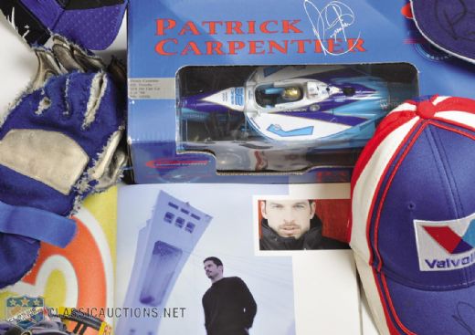 Patrick Carpentiers Early-2000s CART Race-Worn Gloves and Memorabilia Collection