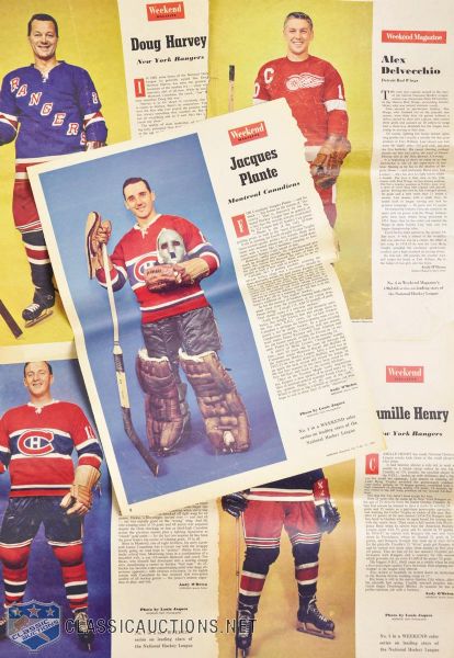 Weekend Magazine 1958-63 Hockey Star Photo Collection of 63