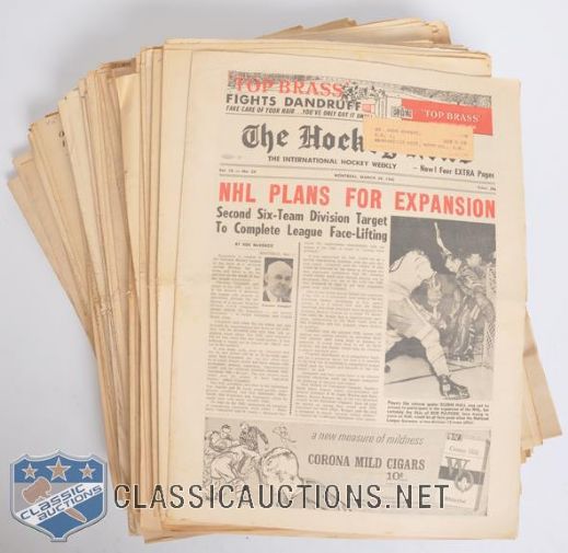 1950s and 1960s The Hockey News Collection of 350+