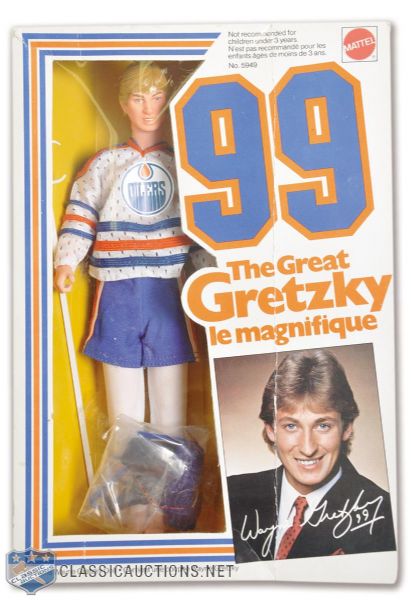 1980s Wayne Gretzky Mattel Doll in Original Packaging