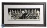 Emile "Butch" Bouchards 1943-44 Stanley Cup Champions Montreal Canadiens Panoramic Team Photo <br>(14 3/4" x 26")