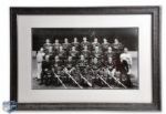 Emile "Butch" Bouchards 1946-47 Montreal Canadiens Panoramic Team Photo (17 1/2" x 25")