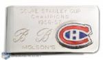 Emile "Butch" Bouchards 1956-57 Montreal Canadiens Stanley Cup Championship Money Clip