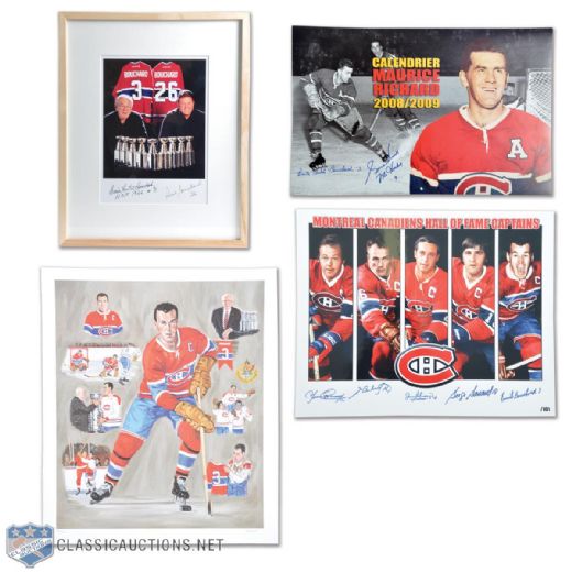 Emile "Butch" Bouchard Montreal Canadiens Autograph and Memorabilia Collection (7 Pieces)