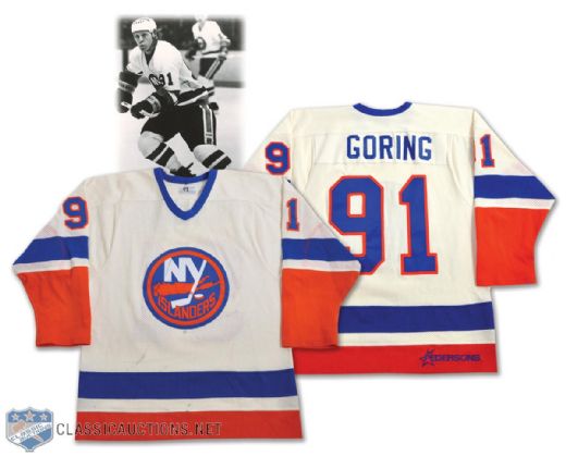 Robert "Butch" Gorings 1984-85 New York Islanders Game-Worn Jersey