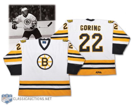 Robert "Butch" Goring 1984-85 Boston Bruins Rare Alpha Sportswear Game-Issued Jersey