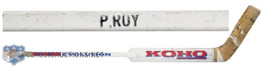 Patrick Roys 1992-93 Montreal Canadiens Koho Revolution Game-Used Stick with LOA