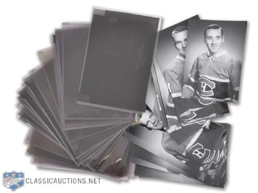 1960s Montreal Canadiens David Bier Photos/Negatives & 1952-53 Team Negative