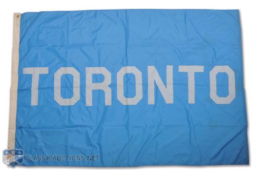 Vintage Toronto Maple Leafs Original Banner from Detroit Olympia (47" x 71")