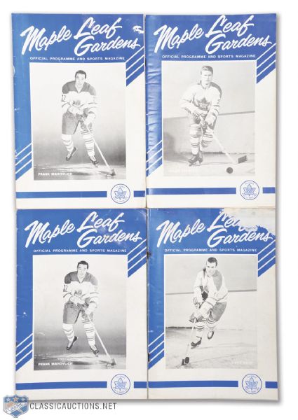 Toronto Maple Leafs 1963-64 Semifinals and Finals Program Collection of 4 Including Cup-Winning Game
