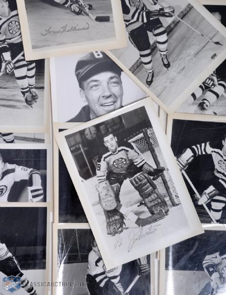 Boston Bruins 1950s to Early-1970s Media and Team-Issued Photo and Postcard Collection of 229