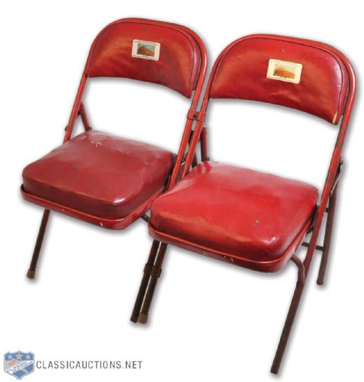 Pair of Attached Seats from The Detroit Arena