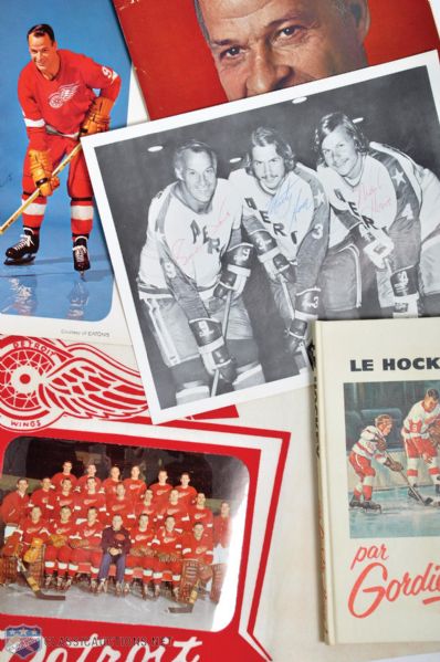 Gordie Howe / Detroit Red Wings Autograph, Photo and Memorabilia Collection of 67