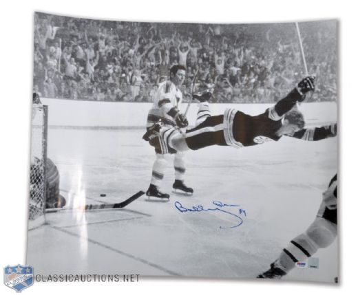Bobby Orr "The Goal" Signed Photo Collection of 2