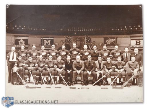 Detroit Red Wings 1936-37 Stanley Cup Champions Team Photo