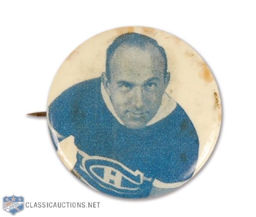 Howie Morenz 1937 Memorial Game Button