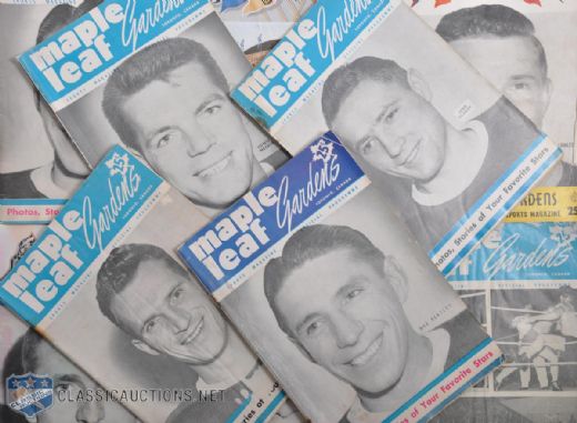Toronto Maple Leafs 1949-56 Program Collection of 15