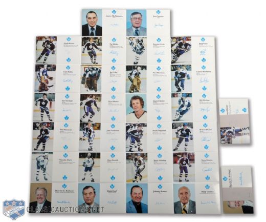 Toronto Maple Leafs 1980s Team-Issued Postcard Sets (10)
