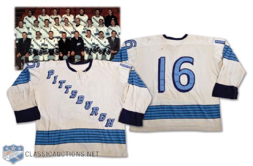 Pittsburgh Penguins 1967-68 Inaugural Season Game-Worn Jersey