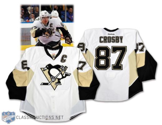 Sidney Crosbys 2012-13 Pittsburgh Penguins Game-Worn Jersey with Team LOA - Photo-Matched!