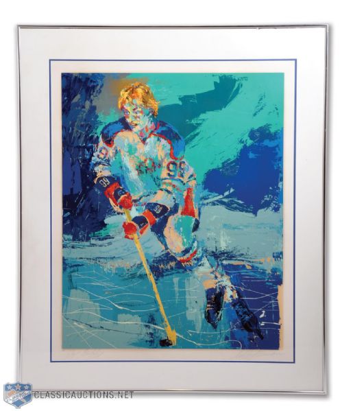 1981 LeRoy Neiman "The Great Gretzky" Signed Limited-Edition AP Framed Serigraph (47" x 39")
