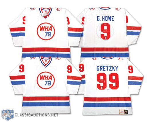 Gretzky & Howe 1979 WHA All-Star Game Signed Limited-Edition Jerseys from WGA