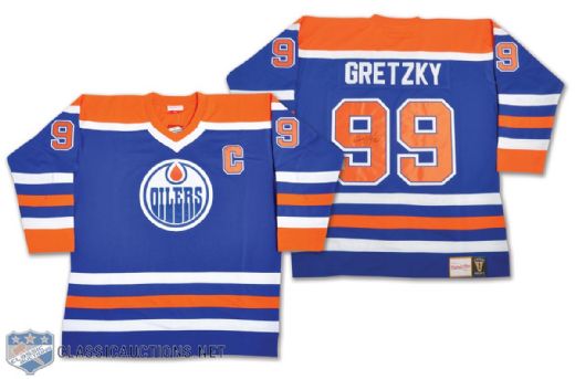 Wayne Gretzky Signed Mitchell & Ness Edmonton Oilers Jersey with WGA COA