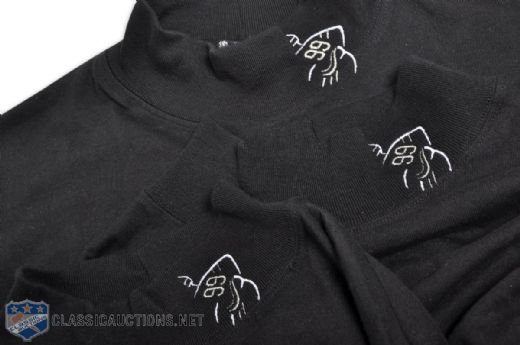 Wayne Gretzkys 1995 Mock Neck Undershirt Collection of 3