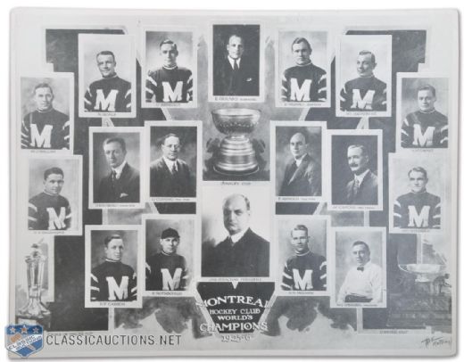 Montreal Maroons 1925-26 Stanley Cup Champions Team Photo (10 1/2" x 13 1/2")