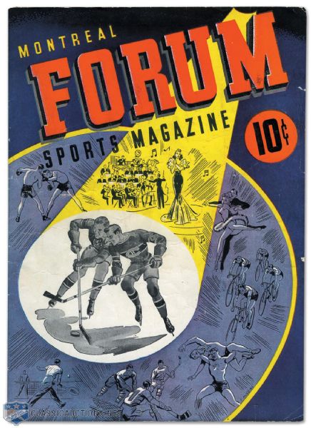 1944 Stanley Cup Finals Program - Montreal Canadiens vs Chicago Black Hawks - Cup-Clinching Game!