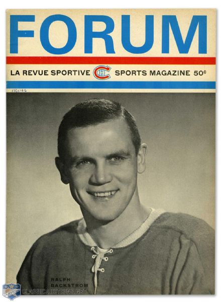 1966 Stanley Cup Finals Program - Montreal Canadiens vs Detroit Red Wings