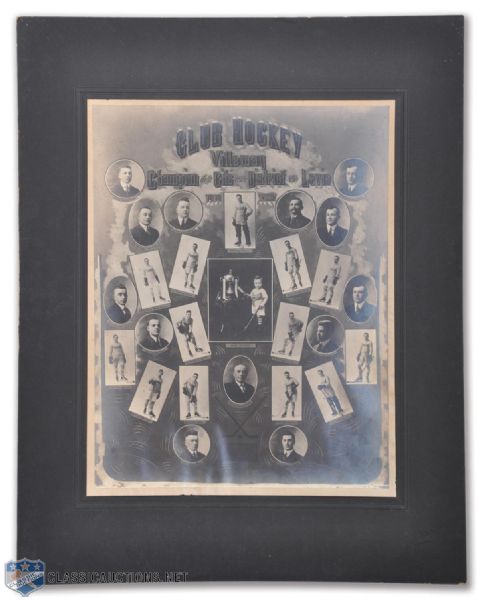 Club Hockey Villemay 1919-20 Vintage Photo Montage (15" x 20")