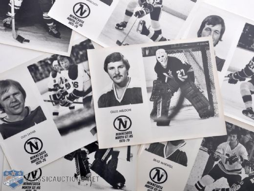 Minnesota North Stars Late-1960s to 1979-80 Postcard and Media Photo Collection of 192